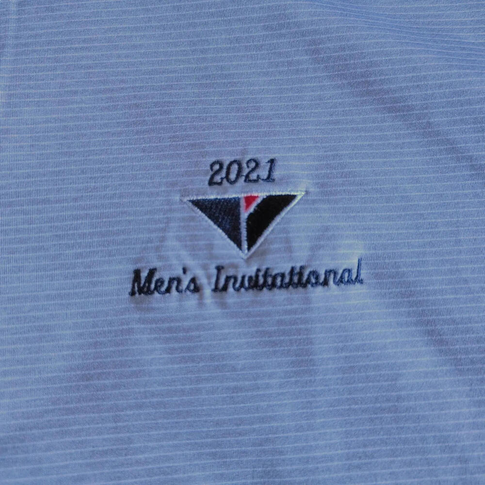 Peter Millar Polo Shirt Mens 2XL Blue Summer Comfort Golf 2021 Invitational - Picture 5 of 8